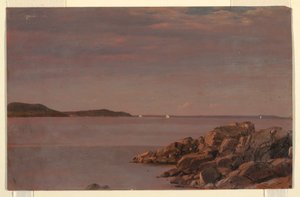 Zeichnung, Insel Mt. Desert, Küste von Maine, 1850 von Frederic Edwin Church