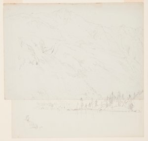Zeichnung, Mt. Katahdin, Maine, 1870–78 von Frederic Edwin Church