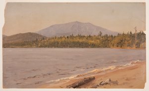 Zeichnung, Mt. Katahdin vom Togue Pond, möglicherweise 1878