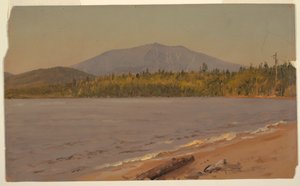 Zeichnung, Mt. Katahdin vom Togue Pond, möglicherweise 1878 von Frederic Edwin Church