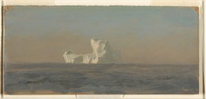 Zeichnung, vor einem Eisberg, Neufundland, Juni 1859 von Frederic Edwin Church