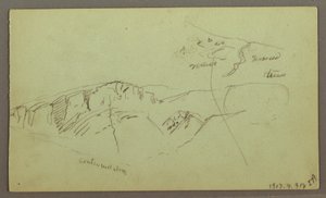 Felsige Berggipfel, möglicherweise 1868 von Frederic Edwin Church
