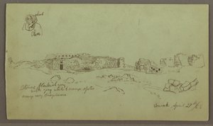 Ruinen, Figurenstudie, 27. April 1868 von Frederic Edwin Church