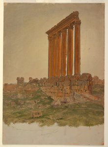 Ruinen des Zeus-Tempels, Baalbek, Mai 1868