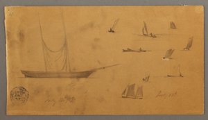 Segelboot-Studien, 12.–13. Juli 1859 von Frederic Edwin Church