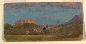 Salzburg, Österreich von Osten, Juli 1868 von Frederic Edwin Church