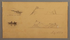 Zeichnung, Skizzen aus Labrador, 12. Juli 1859