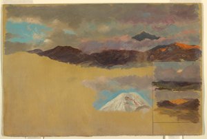 Studien des Mount Chimborazo, Ecuador, 1857 von Frederic Edwin Church