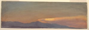 Studie von Sonnenuntergangswolken