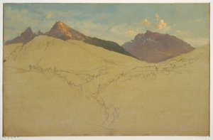 Der Watzmann, in der Nähe von Berchtesgaden, Bayern, Juni 1868 von Frederic Edwin Church