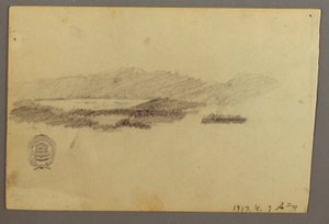Bäume, Juli 1844 von Frederic Edwin Church
