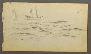 Zwei Segelboote, Wellen von Frederic Edwin Church