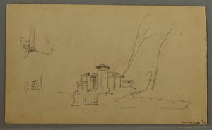Tal, Kirche, St. Gilgen Österreich, möglicherweise 1868 von Frederic Edwin Church