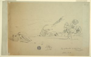 Blick vom Hügel westlich von Suk Wadi, 4. Mai 1868
