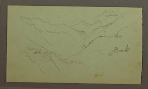 Dorf und steiles Bergtal (Alpen), 1868–69 von Frederic Edwin Church