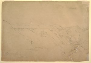 Vulkan Puresé und der Rio de Vinagre, Purese, Kolumbien, August 1853