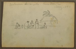 Waschfrau in Barranquilla, Kolumbien, Mai 1853