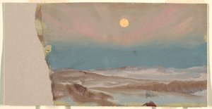Winterlandschaft mit Vollmond, 1870–80