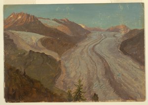 Großer Aletschgletscher, Schweiz von Frederic Edwin Church