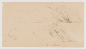 Great Island, Studie von Felsklippen