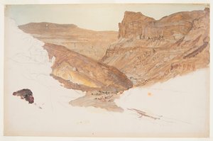 Bergbach, Jemen-Tal, Palästina, 1868
