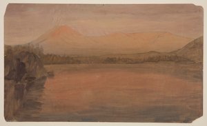 Mts. Katahdin und Turner vom Lake Katahdin von Frederic Edwin Church