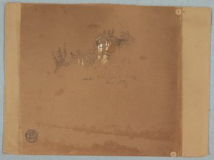 Niagara in der Nähe des Strudels mit Bäumen und einem Felsen