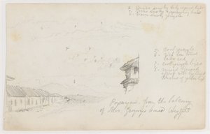 Popayan, Kolumbien; Rückseite: Berglandschaft, Kolumbien von Frederic Edwin Church