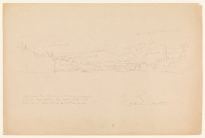 Ufer des Sees und Vorgebirge des Mount Katahdin von Frederic Edwin Church