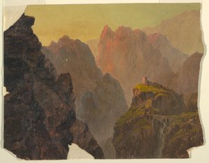 Studie aus imaginärer südamerikanischer Landschaft