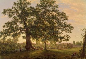 Die Charter Oak in Hartford, ca. 1846