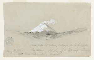 Blick auf Cotapaxi von der Hacienda San Antonio, Ecuador von Frederic Edwin Church