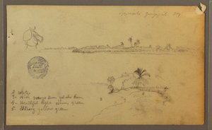 Ansichten des Ostufer des Guayas-Flusses, gegenüber von Guayaquil, Ecuador