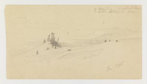 Bewaldeter Hügel, Hügeltal, Sonne von Frederic Edwin Church
