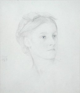 Porträt von May Sartoris (1845-1925) 1854 von Frederic Leighton