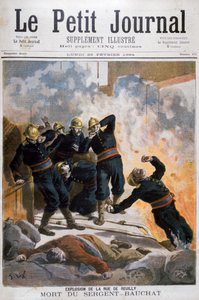 Tod von Sergeant Bauchat, Rue de Reuilly, Paris, 1894 von Frederic Lix