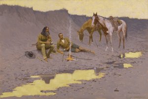 Ein Neujahr am Cimarron von Frederic Remington