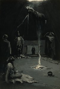 Indischer Feuergott (Der Gang des Medizinpferdes) von Frederic Remington