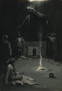 Indischer Feuergott (Der Gang des Medizinpferdes) von Frederic Remington