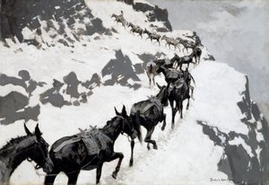 Das Maultierpack von Frederic Remington