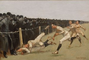 Touchdown, Yale gegen Princeton, Thanksgiving Day, 27. Nov. 1890, Yale 32, Princeton 0