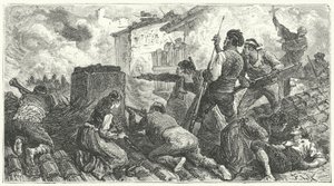 Verteidigung von Saragossa gegen die Franzosen von Frederic Theodore (after) Lix