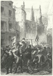 Juniaufstand, Revolution von 1848, Paris (Stich)
