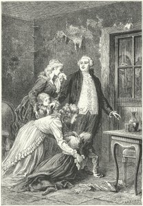 Ludwig XVI. verabschiedet sich vor seiner Hinrichtung von seiner Familie