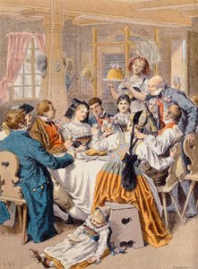 Feier einer Verlobung im Elsass, 1901 von Frederic Theodore Lix