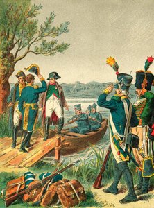 Napoleon und Massena auf der Insel Lobau