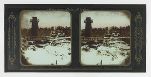 Winter Niagara Fälle, Terrapin Tower von Goat Island
