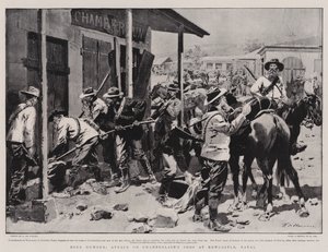 Burenhumor, Angriff auf Chamberlains Laden in Newcastle, Natal von Frederic de Haenen