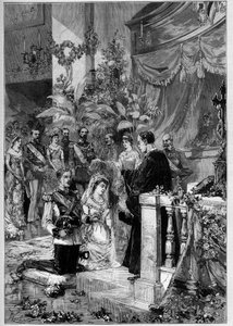 Lutherische Hochzeit von Prinz Gustav von Schweden (Oscar Gustaf Adolf)