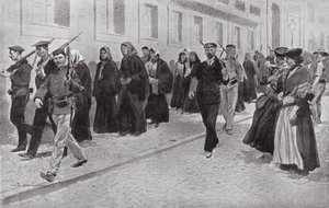 Nonnen unter republikanischem Schutz während der Revolution